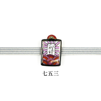 【七宝焼】帯留め　四季暦　シリーズ4