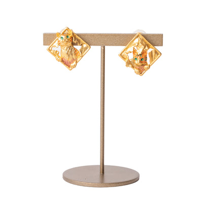 【Palnart Poc】イヤリング「障子破り / Ripping shoji」