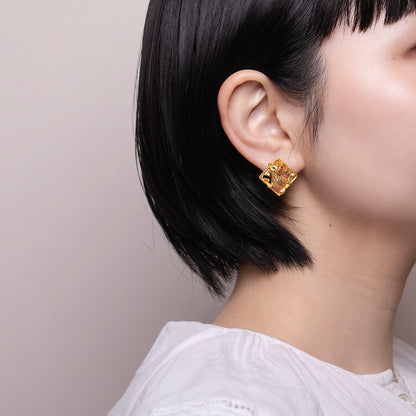 【Palnart Poc】イヤリング「障子破り / Ripping shoji」