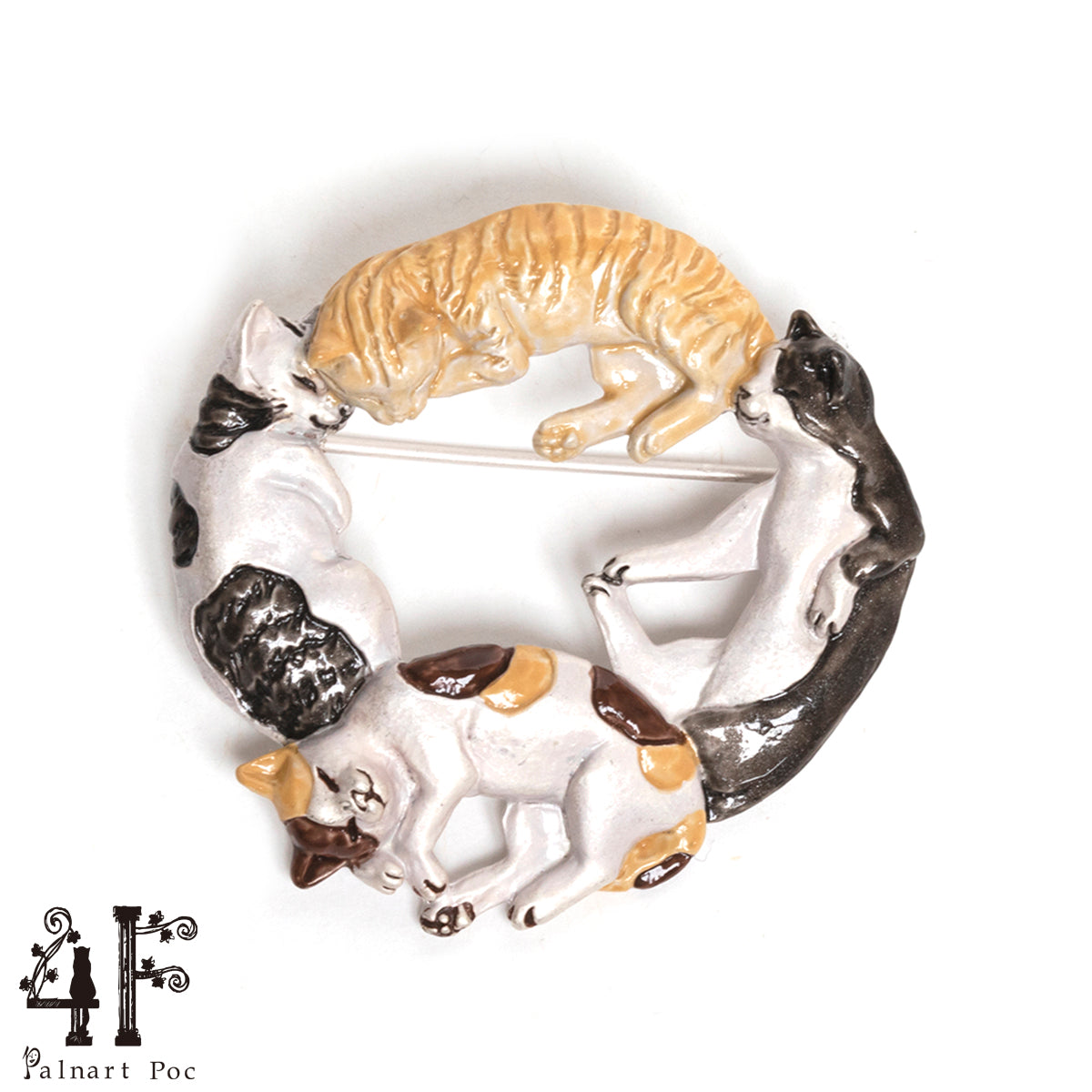 【4F-フィーアエフ-】ブローチ「ネコ」