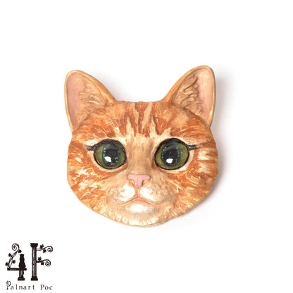 【4F-フィーアエフ-】ブローチ「ボス（茶トラ）」