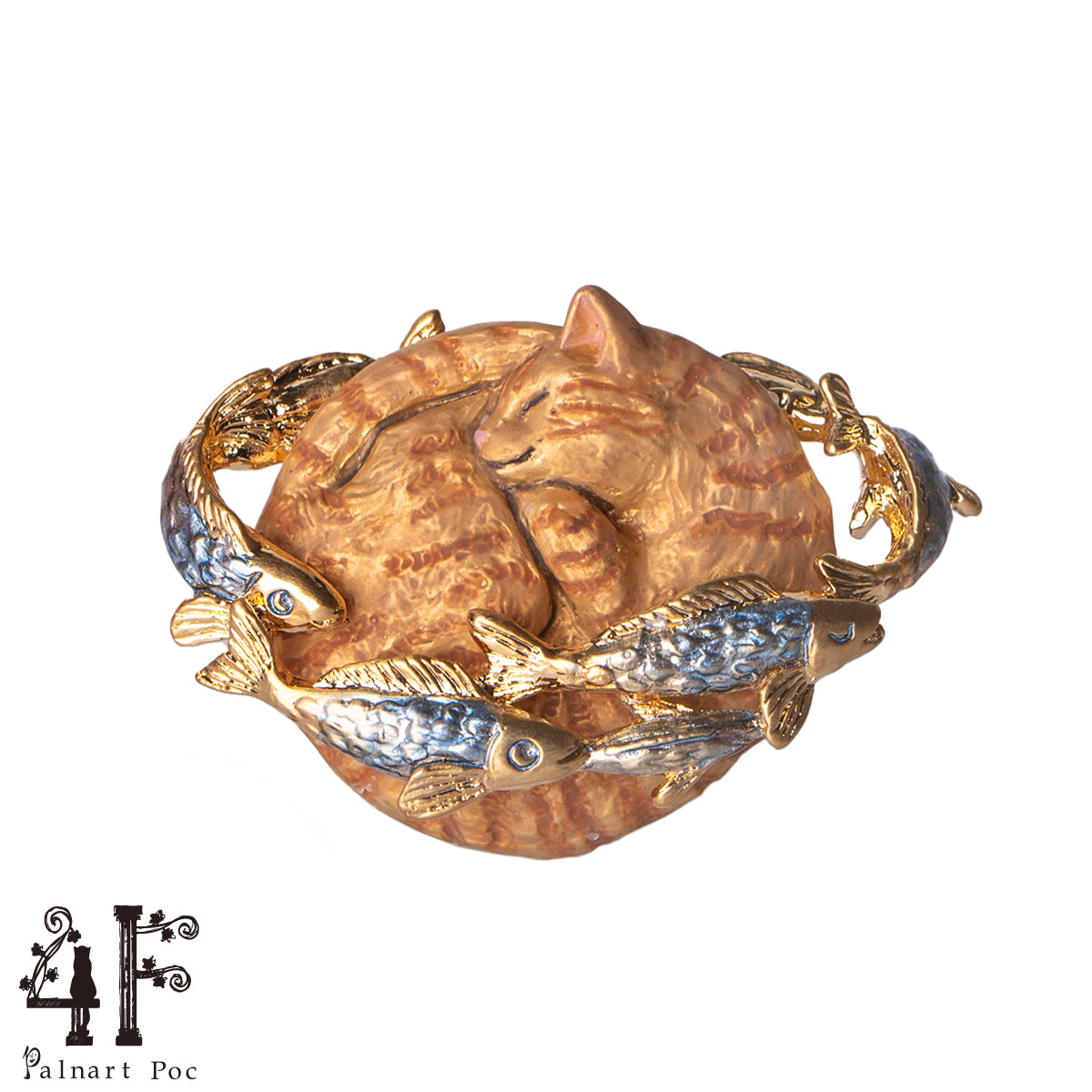 【4F-フィーアエフ-】ブローチ「土星上の夢ブローチ（ボス）Saturn Cat`s Dream」