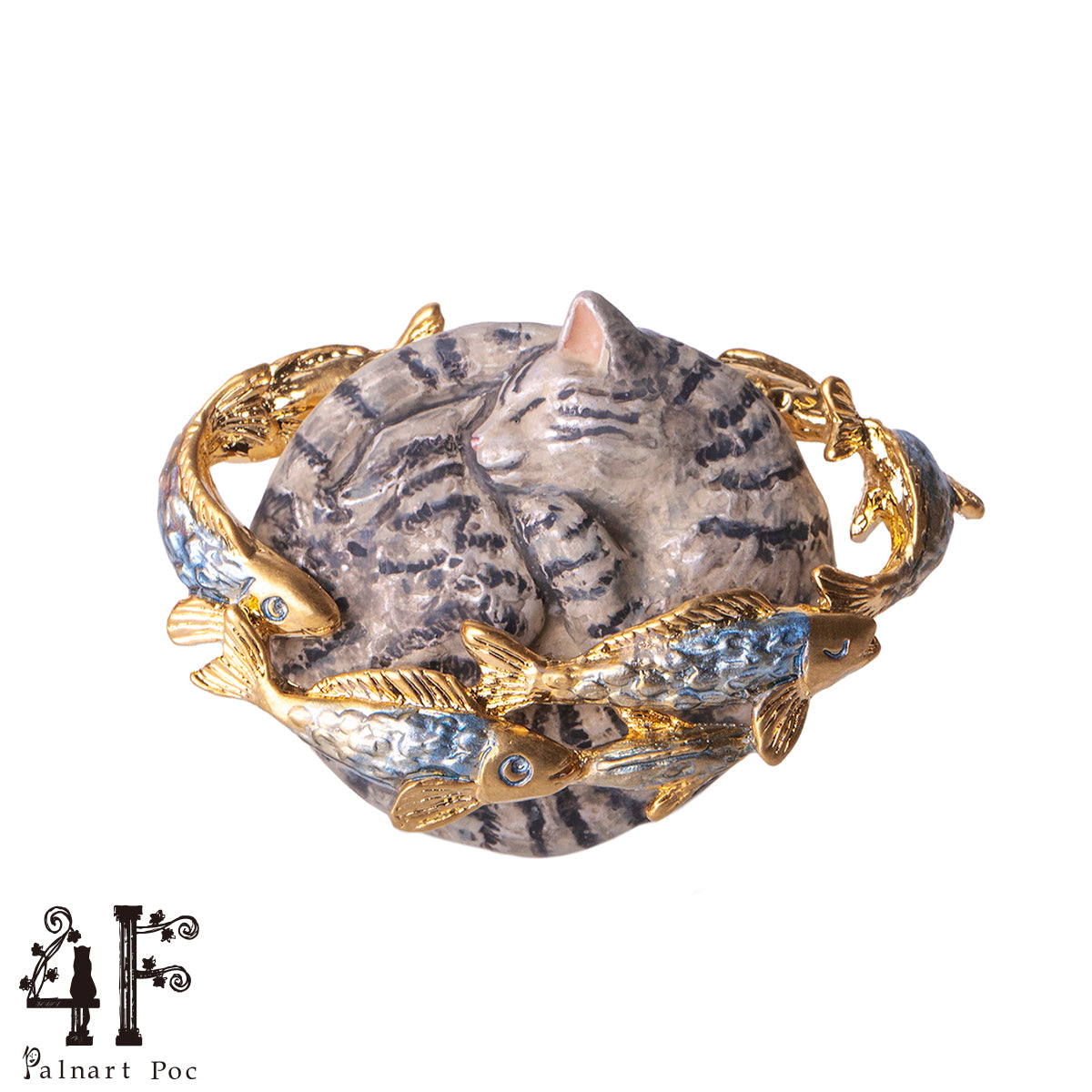 【4F-フィーアエフ-】ブローチ「土星上の夢ブローチ（パトリック）Saturn Cat`s Dream」