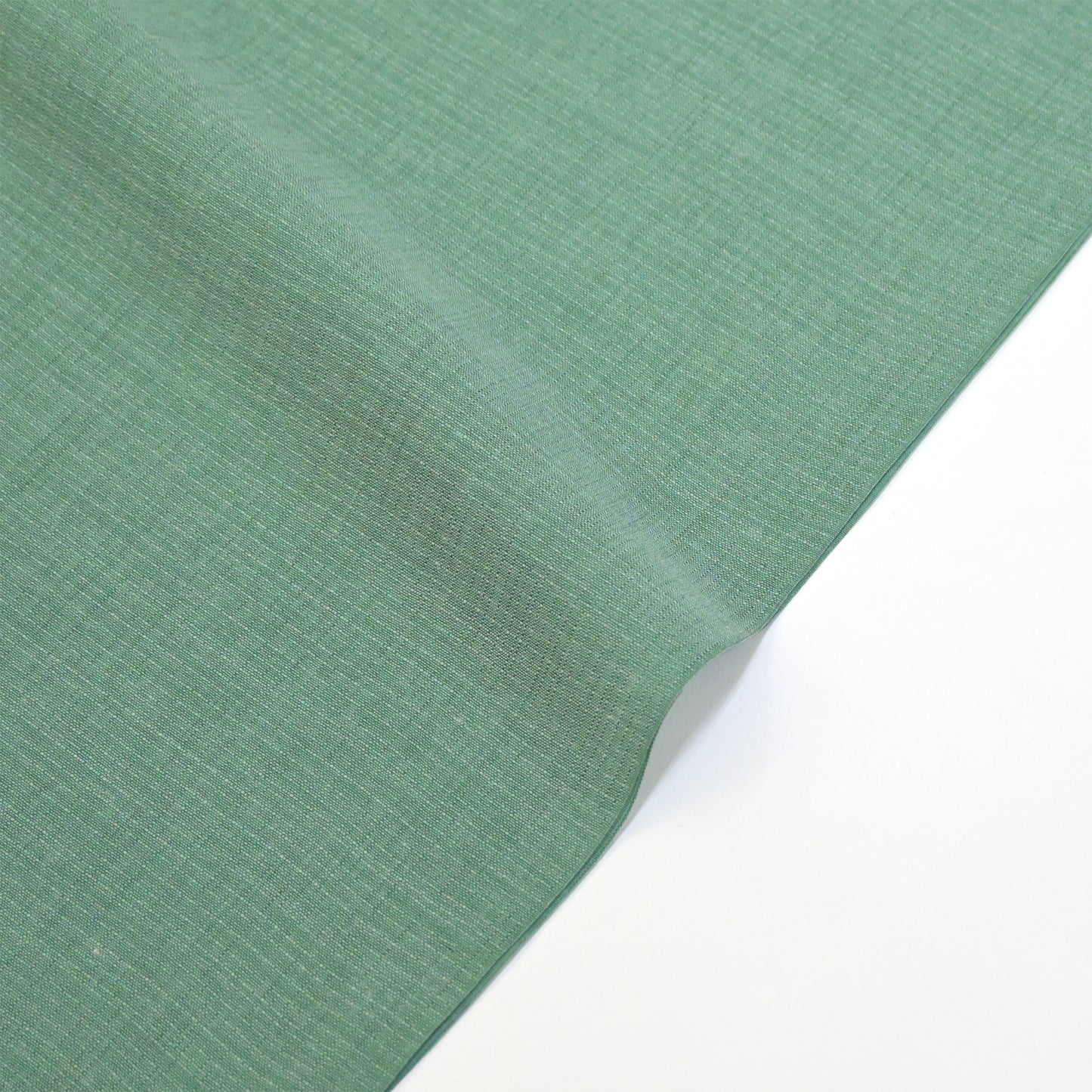 【東レ爽竹】スリーシーズン 長襦袢 紅梅(小格子) 無地 (J)千種色(グリーン)