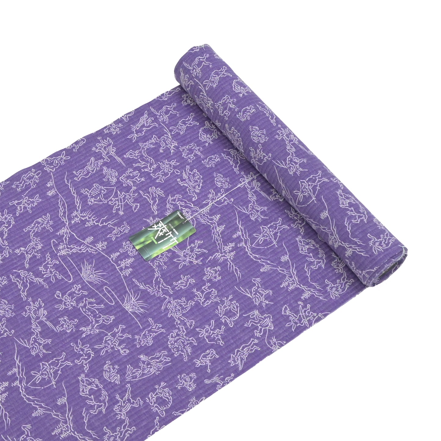 【東レ爽竹】スリーシーズン 長襦袢　「鳥獣戯画」　パープル