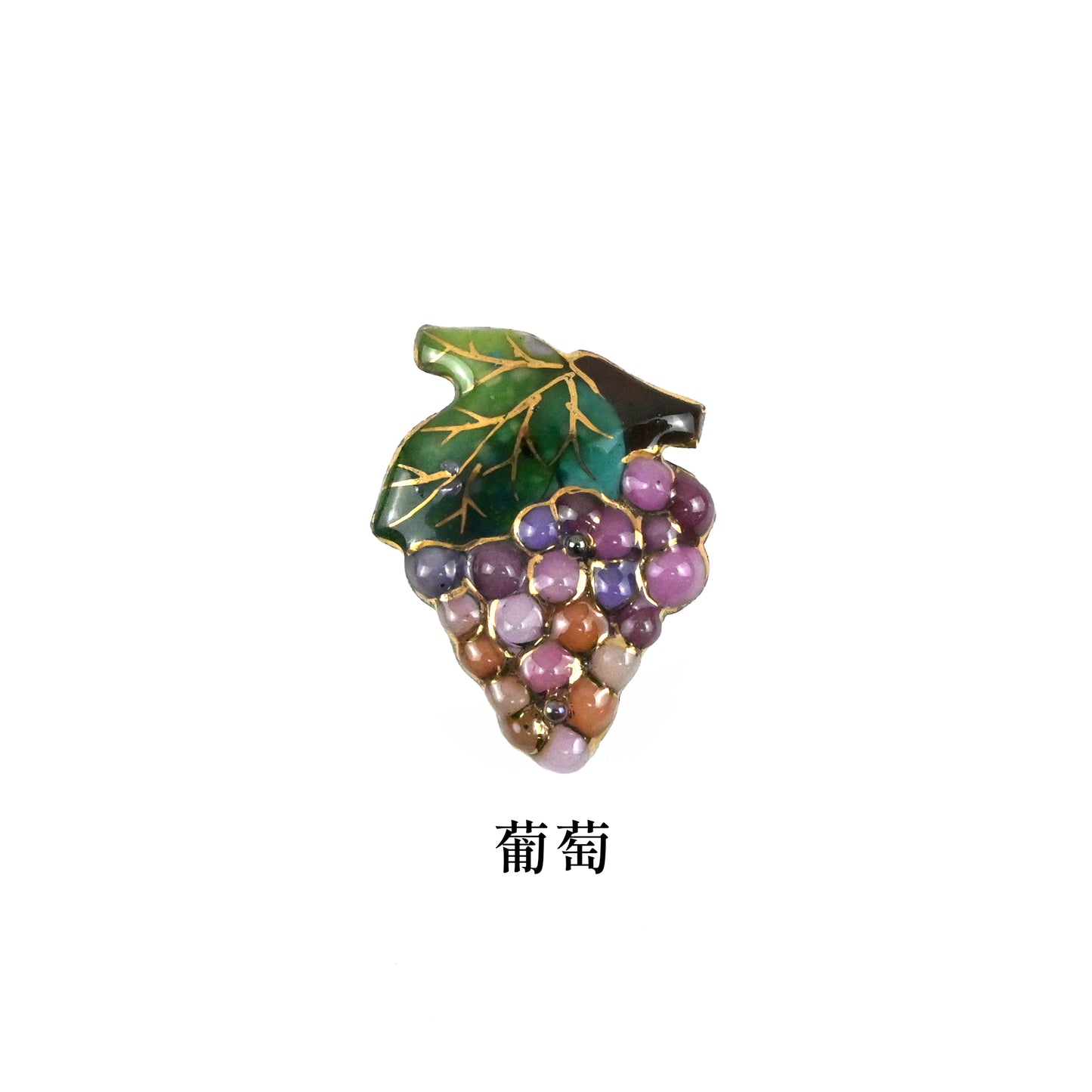 【七宝焼】帯留め　四季暦　シリーズ3