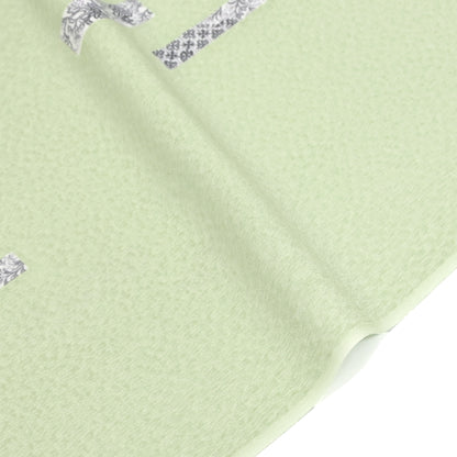 東レシルック 小紋「緑風短冊」【袷・単衣用】