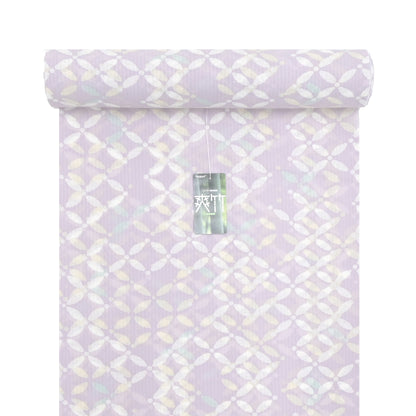 【東レ爽竹】新開発ストレッチ長襦袢 「七宝」ラベンダー　#スリーシーズン