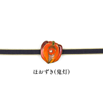 【七宝焼】帯留め　四季暦　シリーズ3