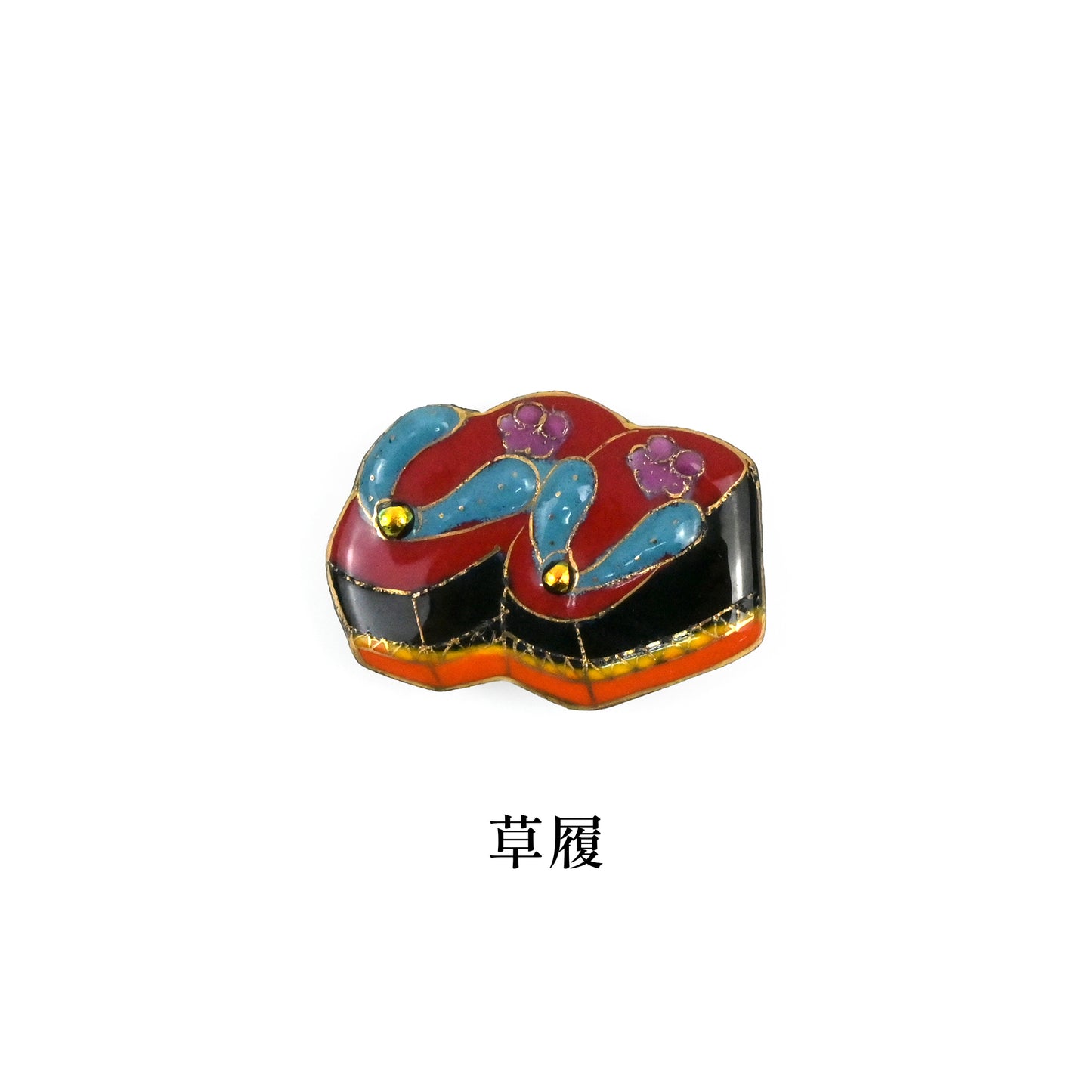 【七宝焼】帯留め　四季暦　シリーズ１