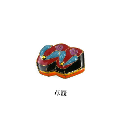 【七宝焼】帯留め　四季暦　シリーズ１