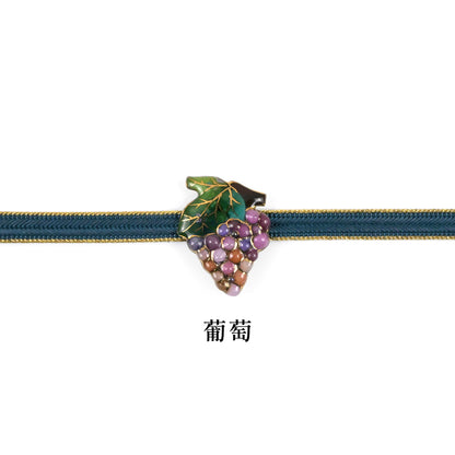 【七宝焼】帯留め　四季暦　シリーズ3