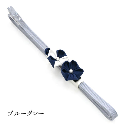 【つまみ細工】三分紐＆帯留めセット