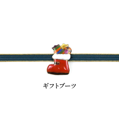 【七宝焼】帯留め クリスマスシリーズ