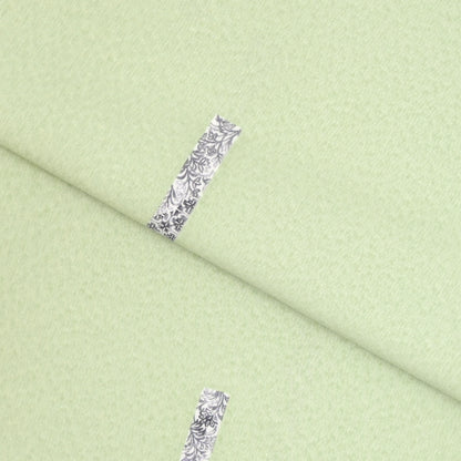 東レシルック 小紋「緑風短冊」【袷・単衣用】