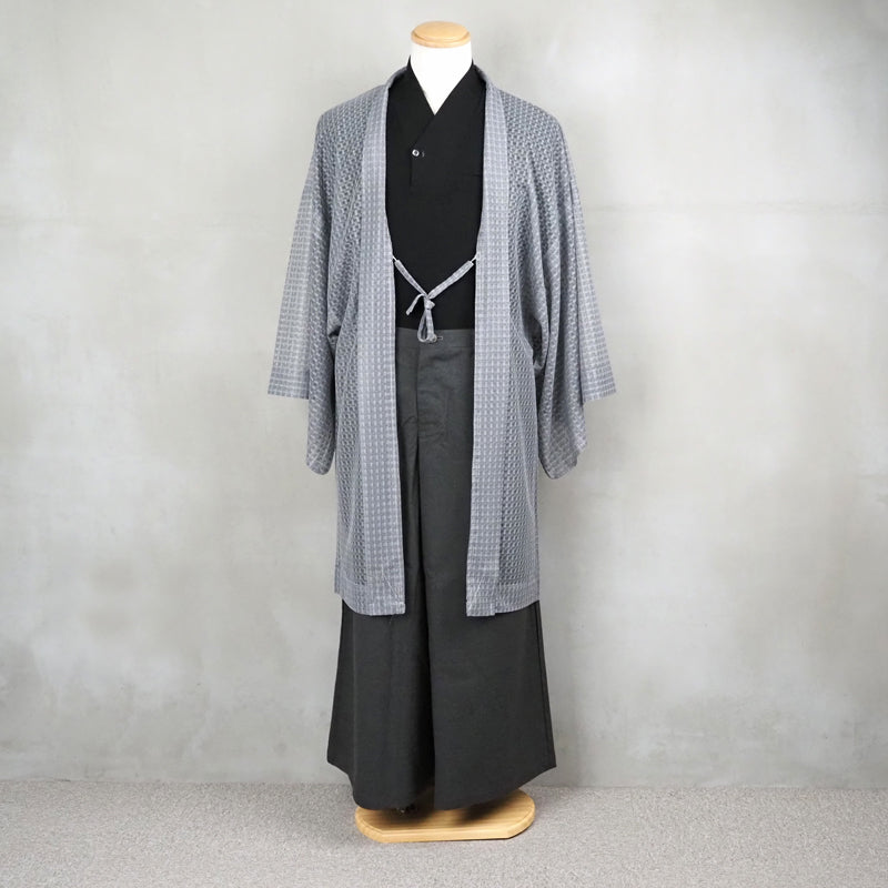 【Kimono-Factory-nono】男物薄羽織 Chess #紳士/メンズ