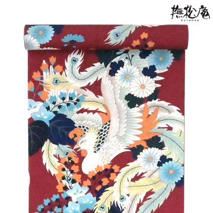 【撫松庵】洗える長襦袢「菊桐鳳凰」