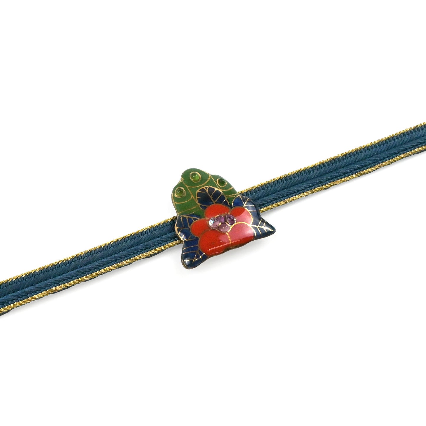 【七宝焼】帯留め　お正月シリーズ