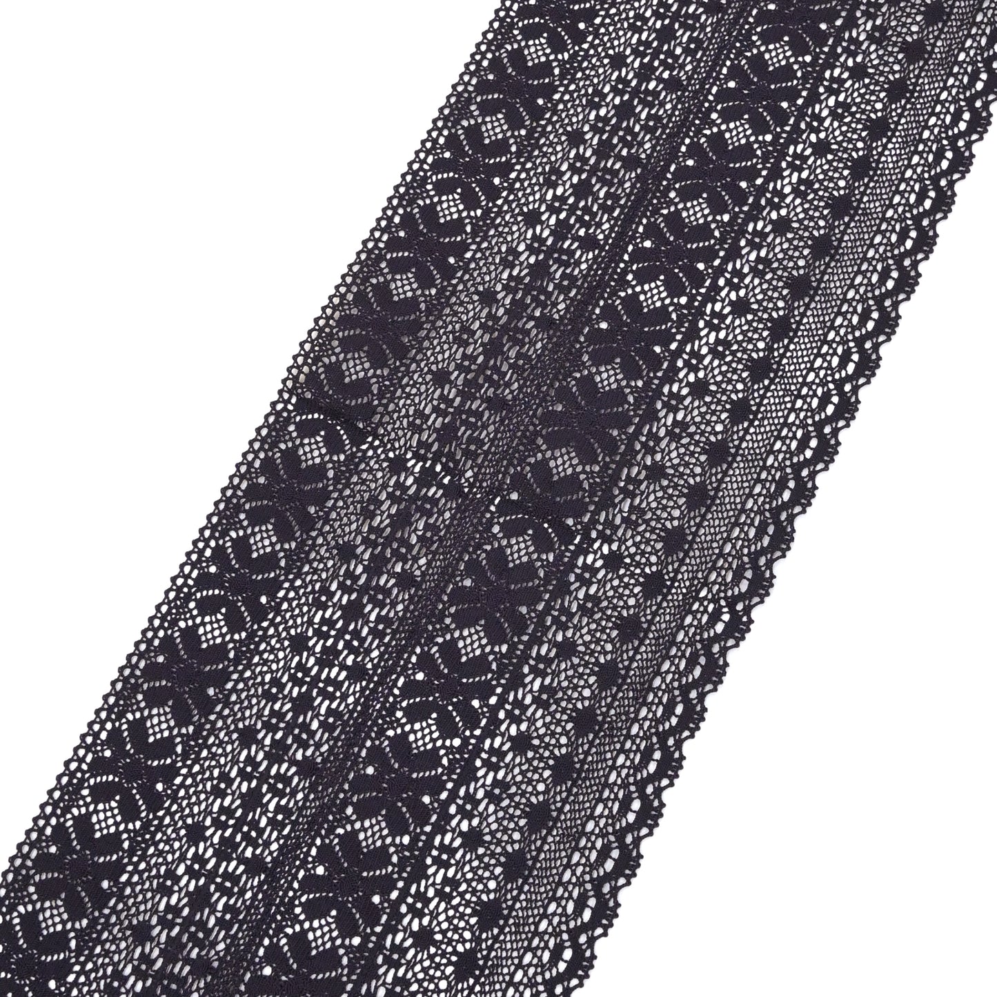 【撫松庵】レース袋なごや帯 黒紫 仕立て上がり