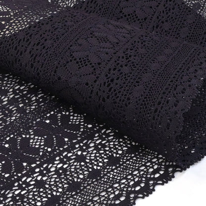 【撫松庵】レース袋なごや帯 黒紫 仕立て上がり