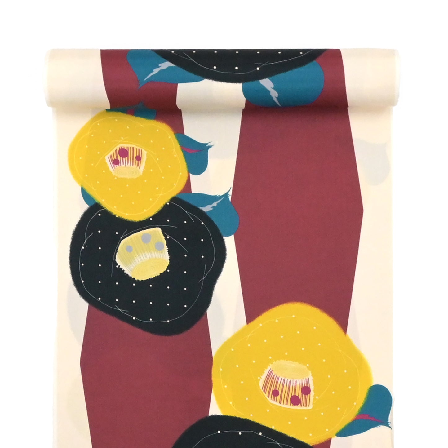 【撫松庵】楊柳洗える長襦袢「大正椿」