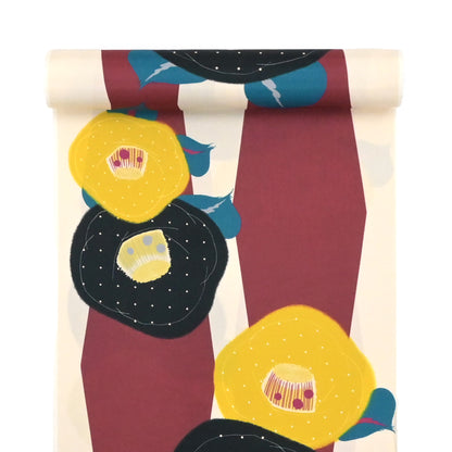 【撫松庵】楊柳洗える長襦袢「大正椿」