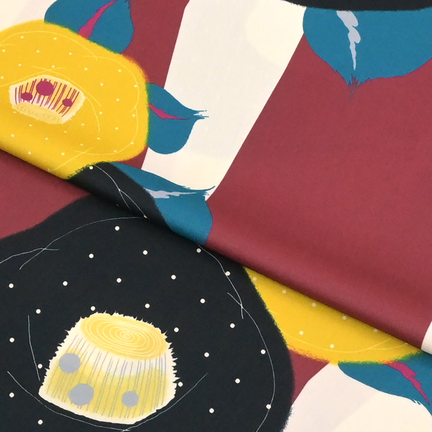 【撫松庵】楊柳洗える長襦袢「大正椿」