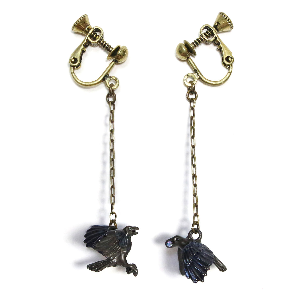 【Palnart Poc】イヤリング「カラス / Crow」