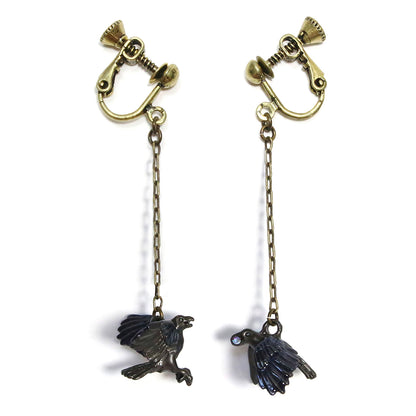 【Palnart Poc】イヤリング「カラス / Crow」