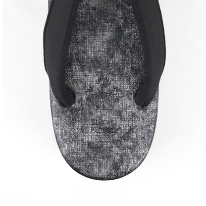 【Kimono-Factory-nono】菱屋カレンブロッソ 本場縞大島カフェ草履 銀霞 H-27 #女性用