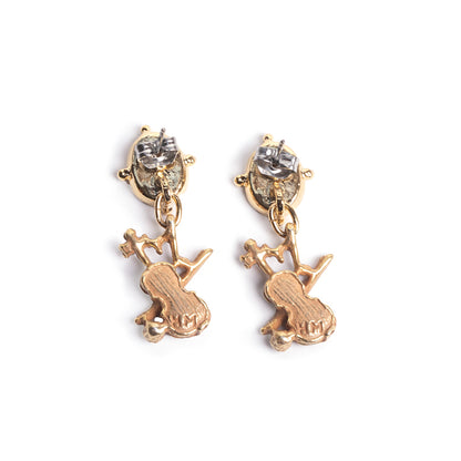 【HOFMUSICA】 ピアス「バイオリン・ブラン / Violin Brun」 #ホーフムジカ