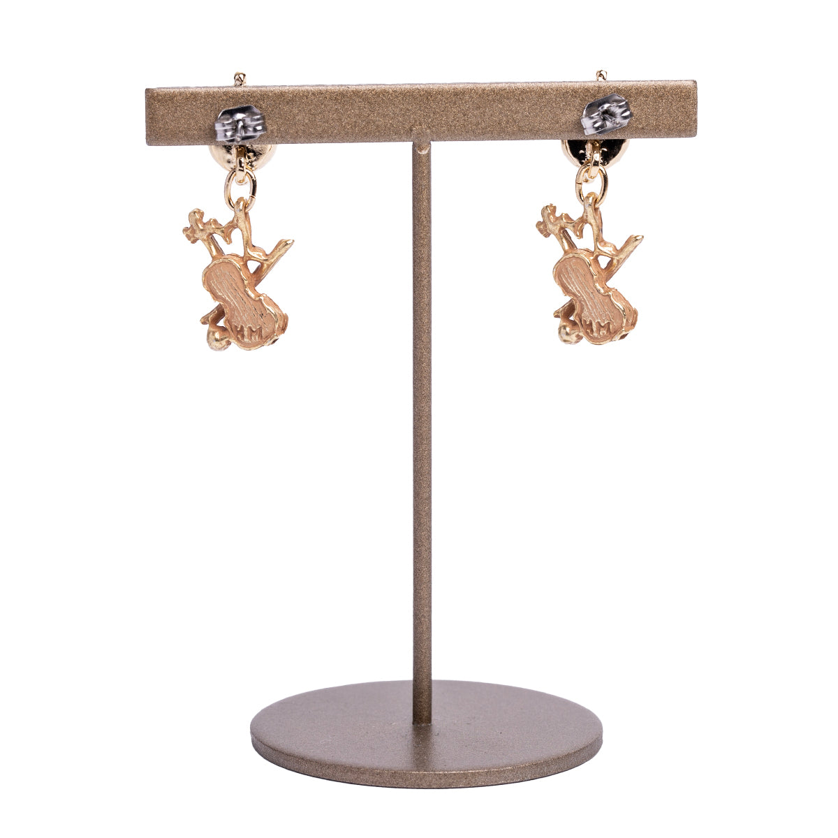 【HOFMUSICA】 ピアス「バイオリン・ブラン / Violin Brun」 #ホーフムジカ