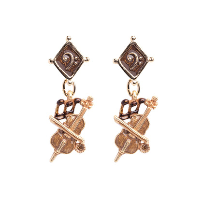 【HOFMUSICA】 ピアス「チェロ・ブラン / Cello Brun」 #ホーフムジカ