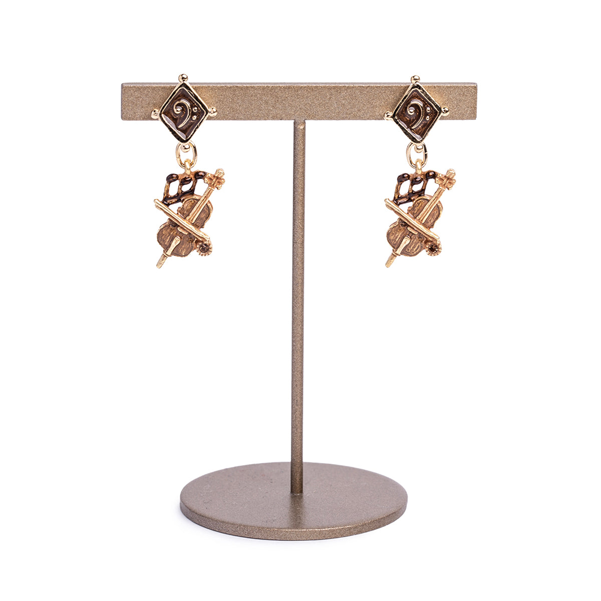 【HOFMUSICA】 ピアス「チェロ・ブラン / Cello Brun」 #ホーフムジカ