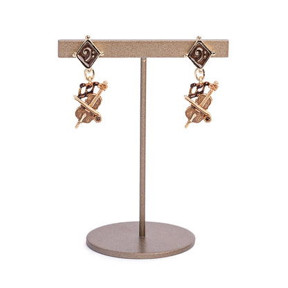 【HOFMUSICA】 ピアス「チェロ・ブラン / Cello Brun」 #ホーフムジカ