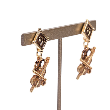 【HOFMUSICA】 ピアス「チェロ・ブラン / Cello Brun」 #ホーフムジカ