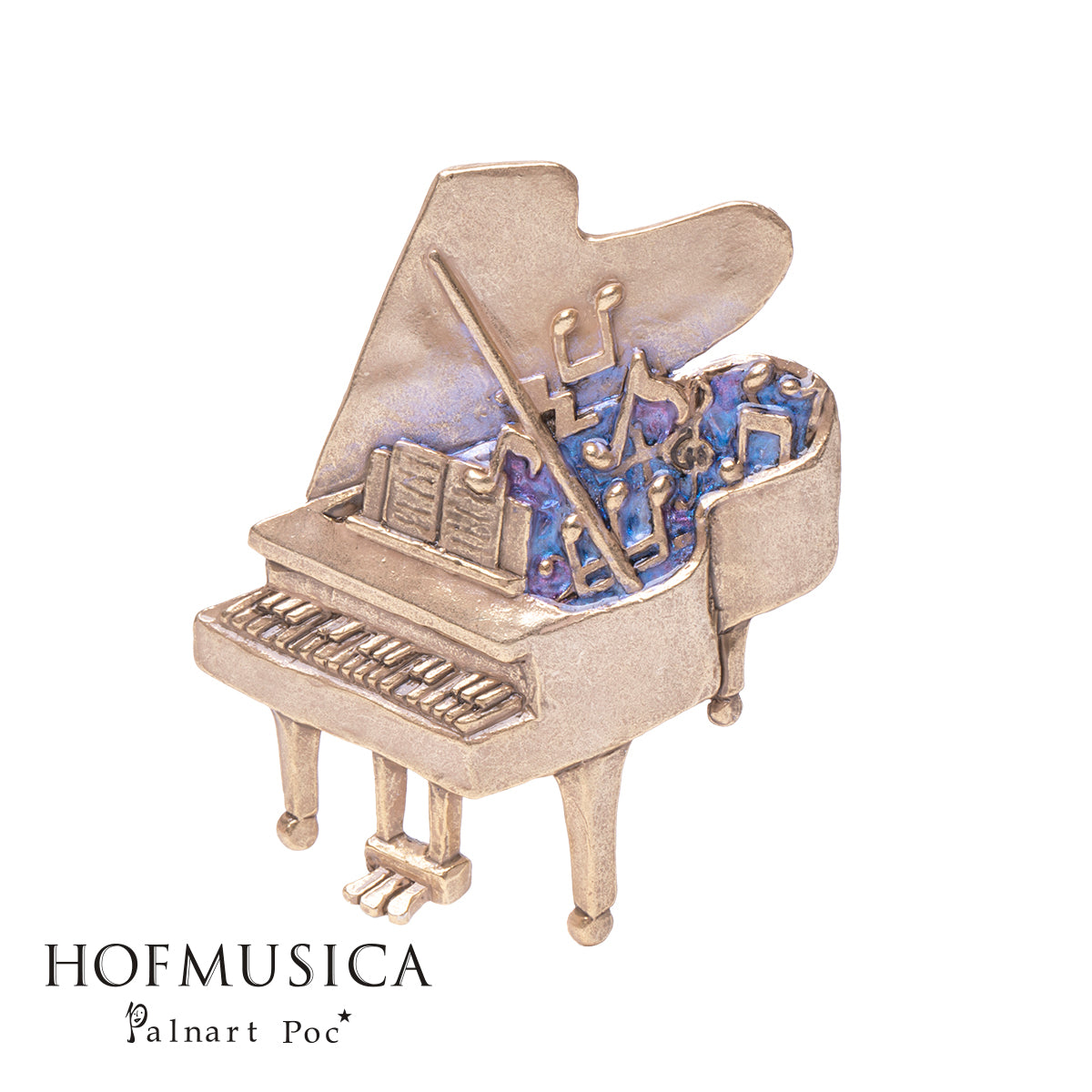 【HOFMUSICA】 ブローチ 「ピアノホール / Piano」 #ホーフムジカ