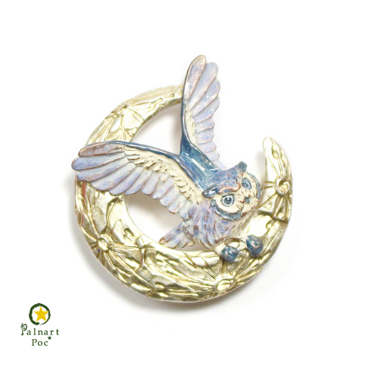 【Palnart Poc】ブローチ「ムーンレィス / Midnight Calling」