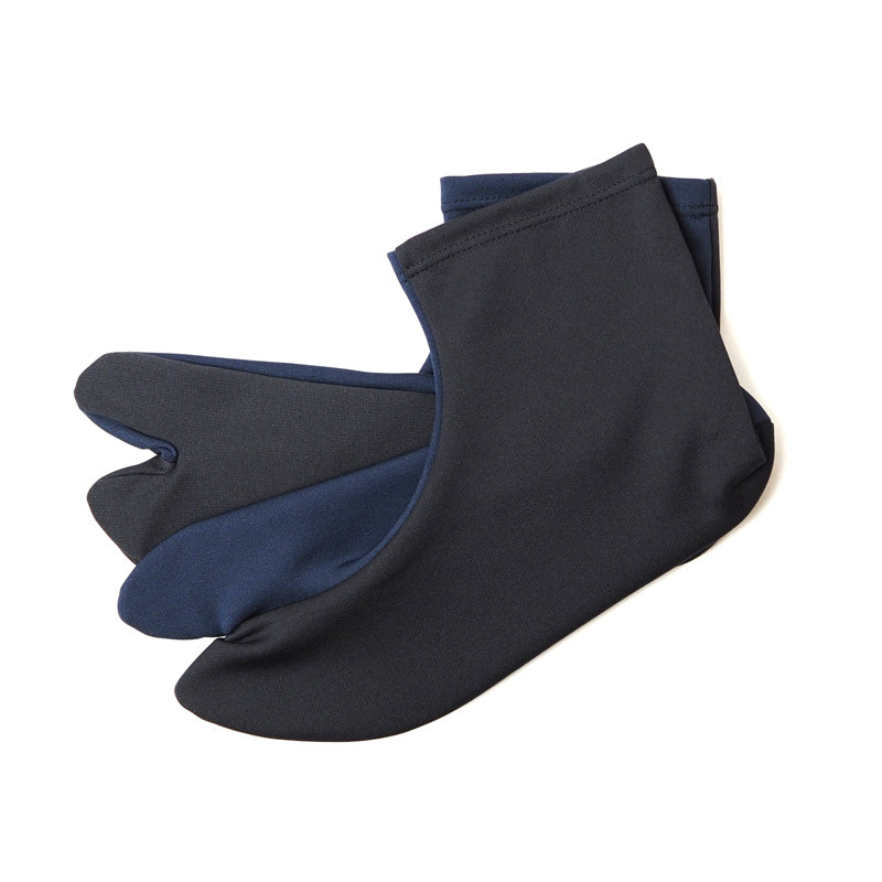 【Kimono-Factory-nono】ストレッチ足袋 dual【紺×黒】 6サイズ（男女兼用）