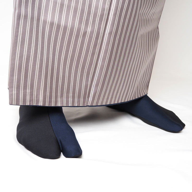 【Kimono-Factory-nono】ストレッチ足袋 dual【紺×黒】 6サイズ（男女兼用）
