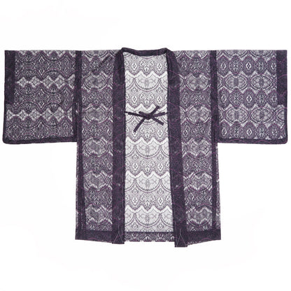 ☆New color☆【Kimono-Factory-nono】レース薄羽織 Grace パープル