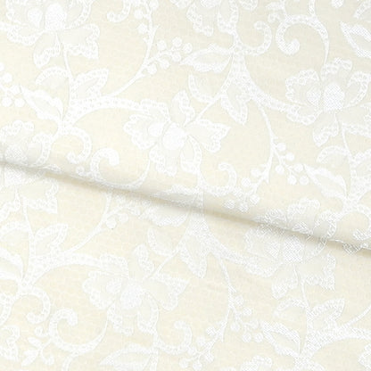 大人兵児帯 女性用 レース風フラワー オフホワイト