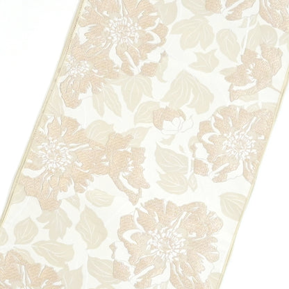 大人兵児帯 女性用 唐花 ベージュ