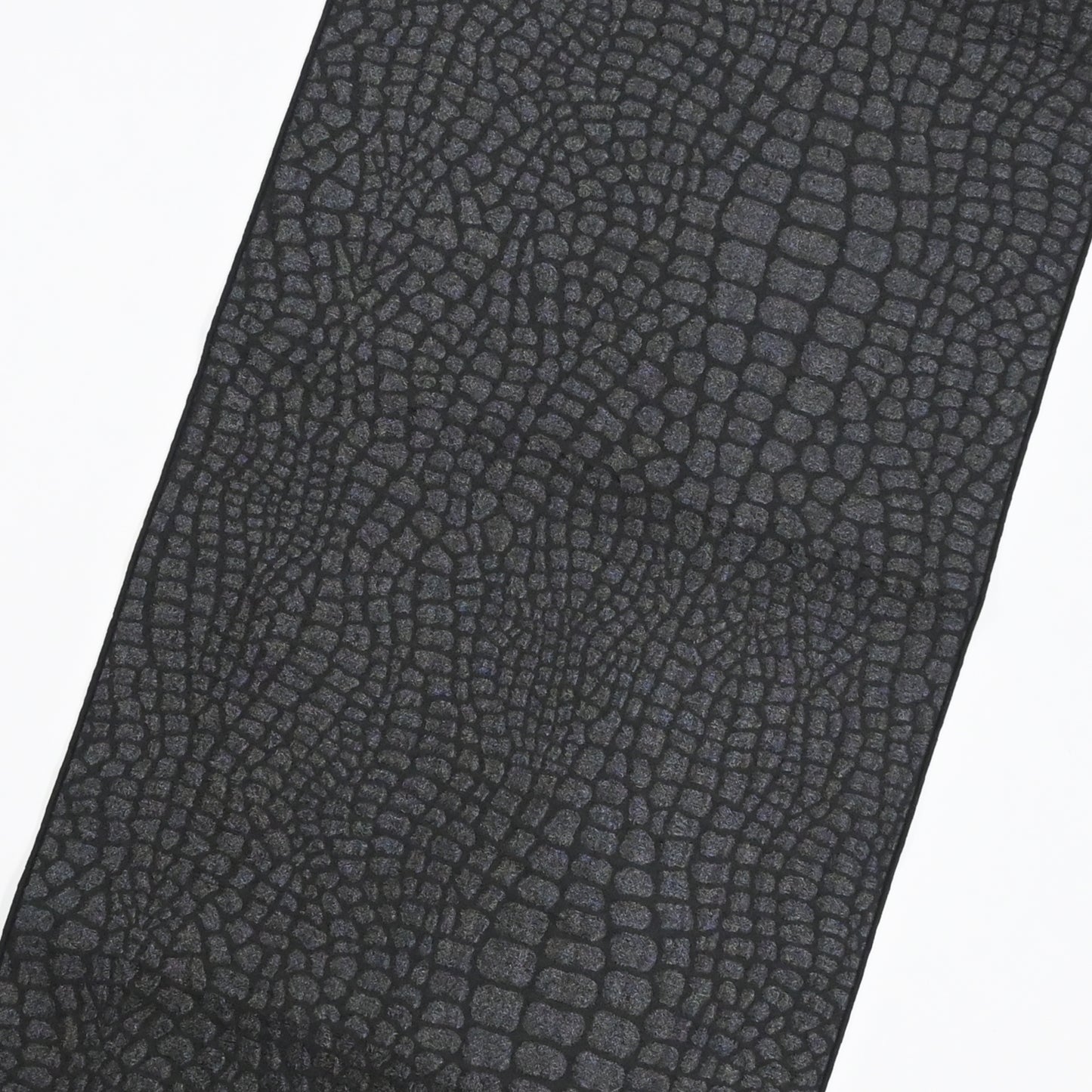 大人兵児帯 女性用 クロコダイル柄 ブラック