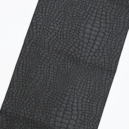 大人兵児帯 女性用 クロコダイル柄 ブラック