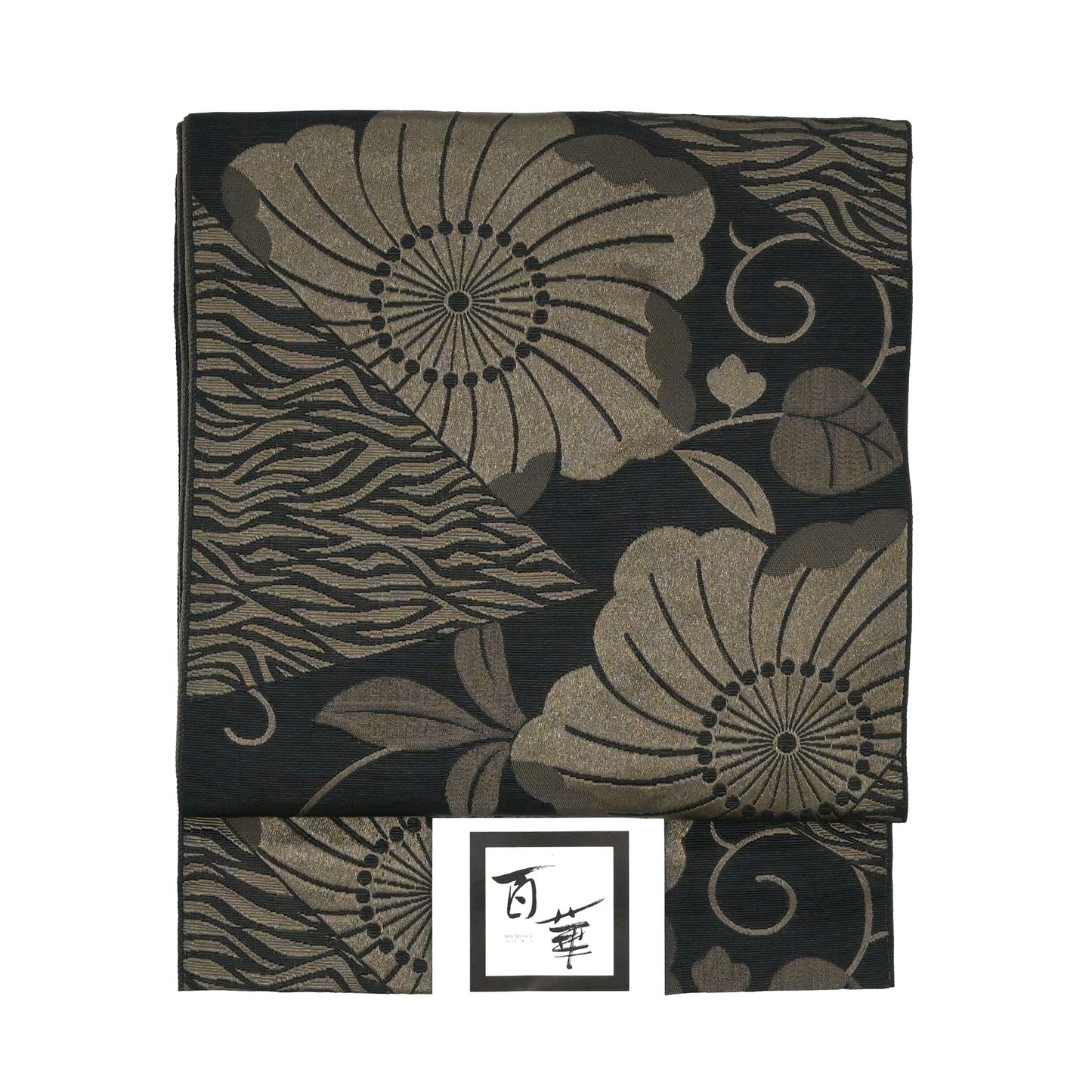 お仕立て上がり八寸なごや帯 辻が花-ブラウン #名古屋帯 #カジュアル