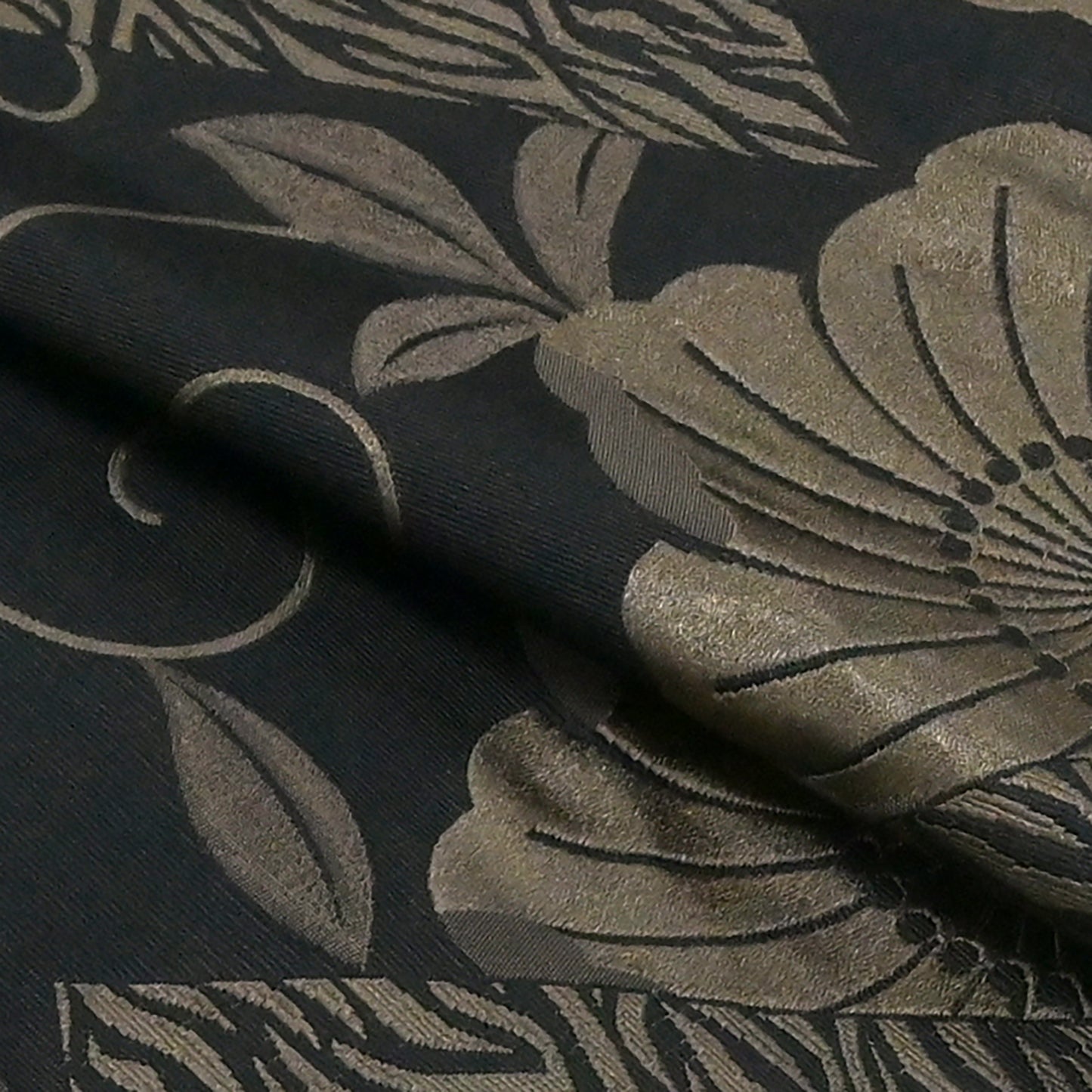 お仕立て上がり八寸なごや帯 辻が花-ブラウン #名古屋帯 #カジュアル