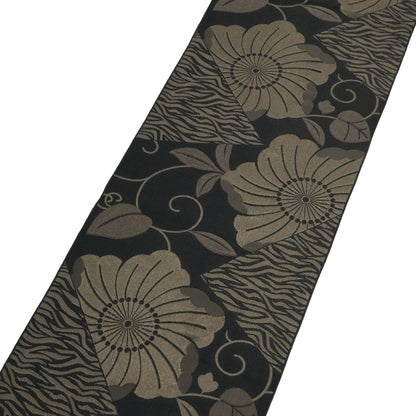 お仕立て上がり八寸なごや帯 辻が花-ブラウン #名古屋帯 #カジュアル