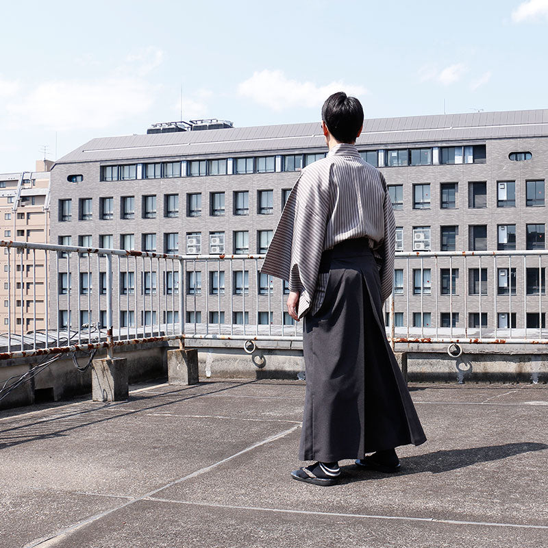 【Kimono-Factory-nono】男物洗える袴 -Pleats- 2カラー×4サイズ #メンズ/紳士用