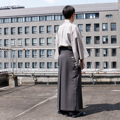 【Kimono-Factory-nono】男物洗える袴 -Pleats- 2カラー×4サイズ #メンズ/紳士用